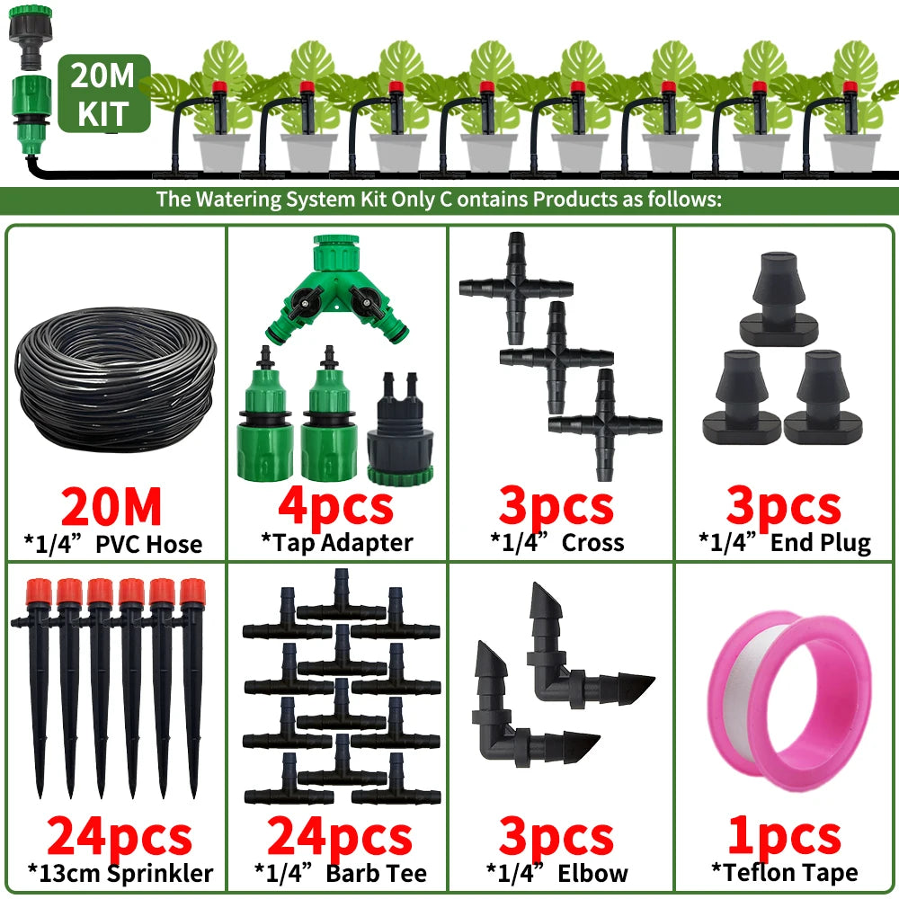 Automatic Garden Drip Irrigation System Kit for Easy Watering - Smarsty