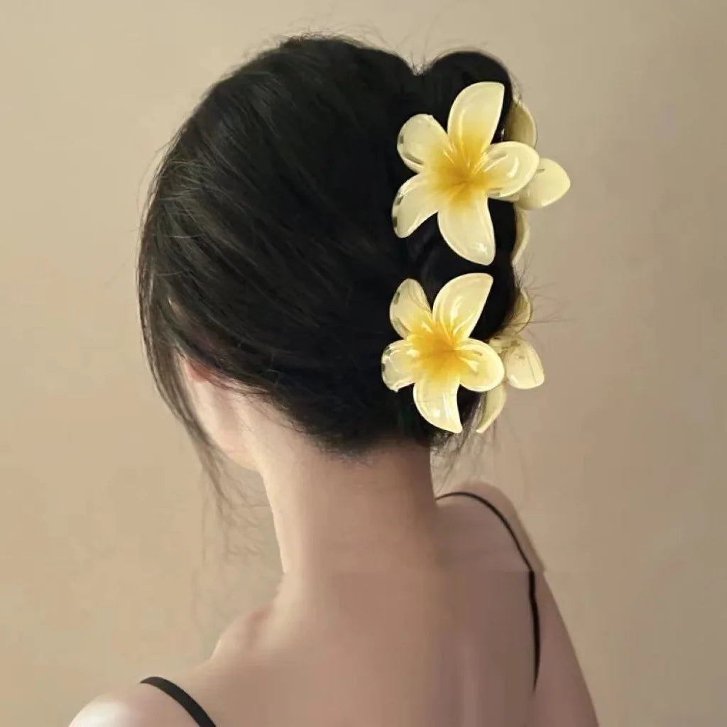 Hawaiian Gradient Hair Clips Flower Beach Vacation Style - Smarsty