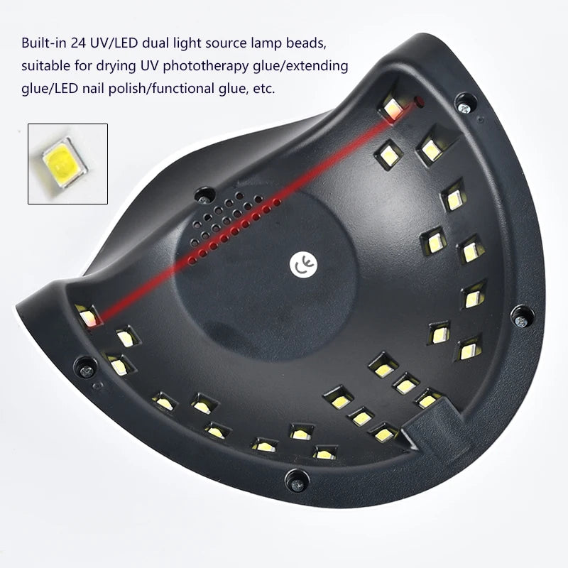 Professional Gel Nail Polish Kit with UV LED Dryer - Smarsty