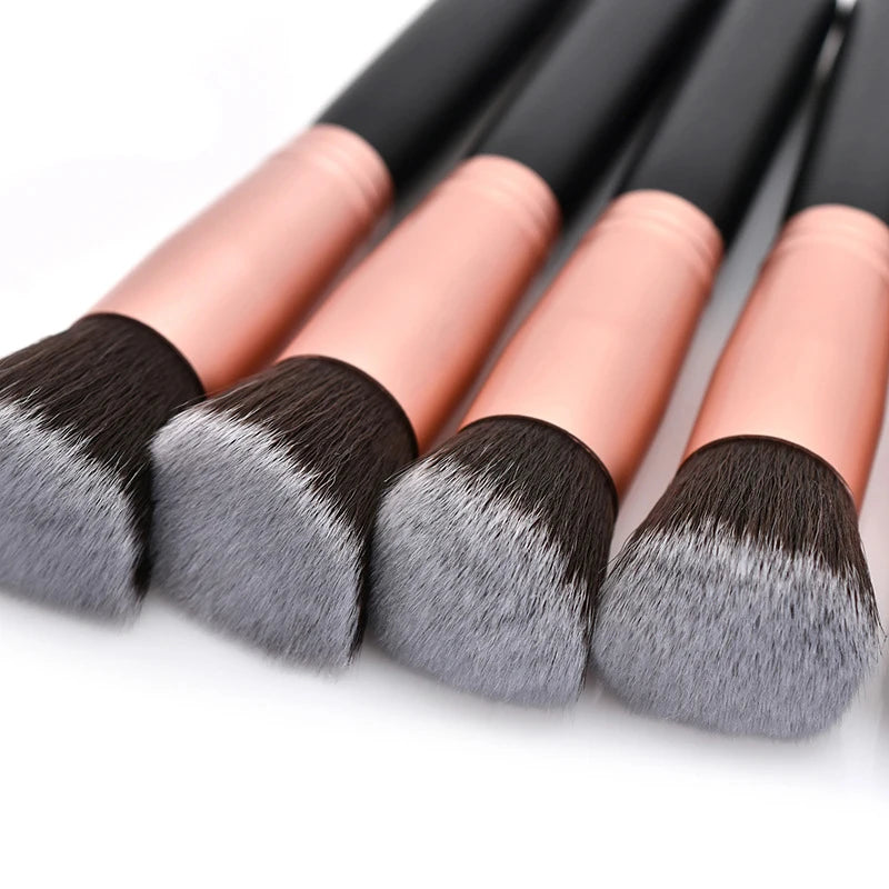 14Pcs Makeup Brush Set for Beginners Soft Bristle Powder Brush Blush Eye Shadow Beauty Tools, Buy 14pcs Brush Get 1 Free Sponge