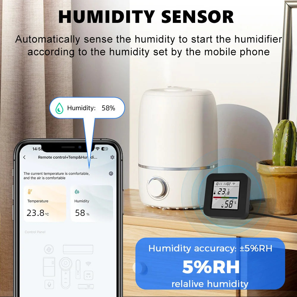 Tuya Smart Universal IR Remote With Temperature Sensor - Smarsty