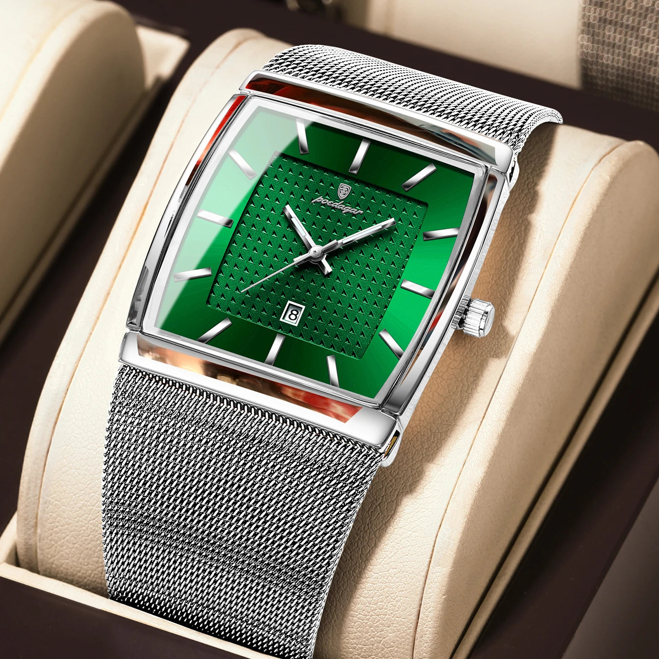 Men's Waterproof Quartz Watch with Luminous Date Feature - Smarsty