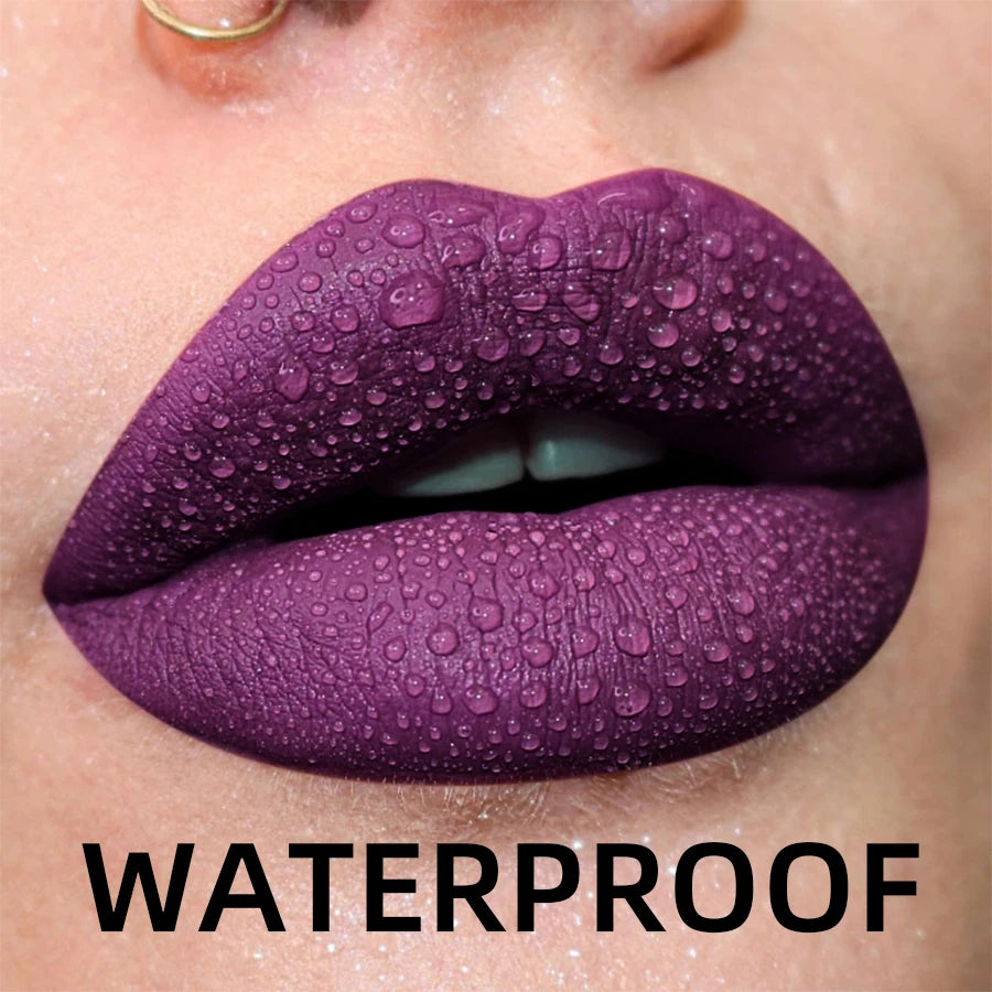 Matte Velvet Waterproof Lip Gloss With Hydrating Formula - Smarsty