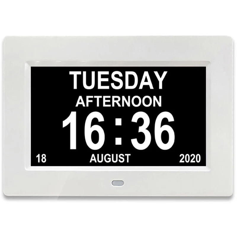 Digital LED Calendar Clock with 12 Alarms and Multi-Language Display - Smarsty