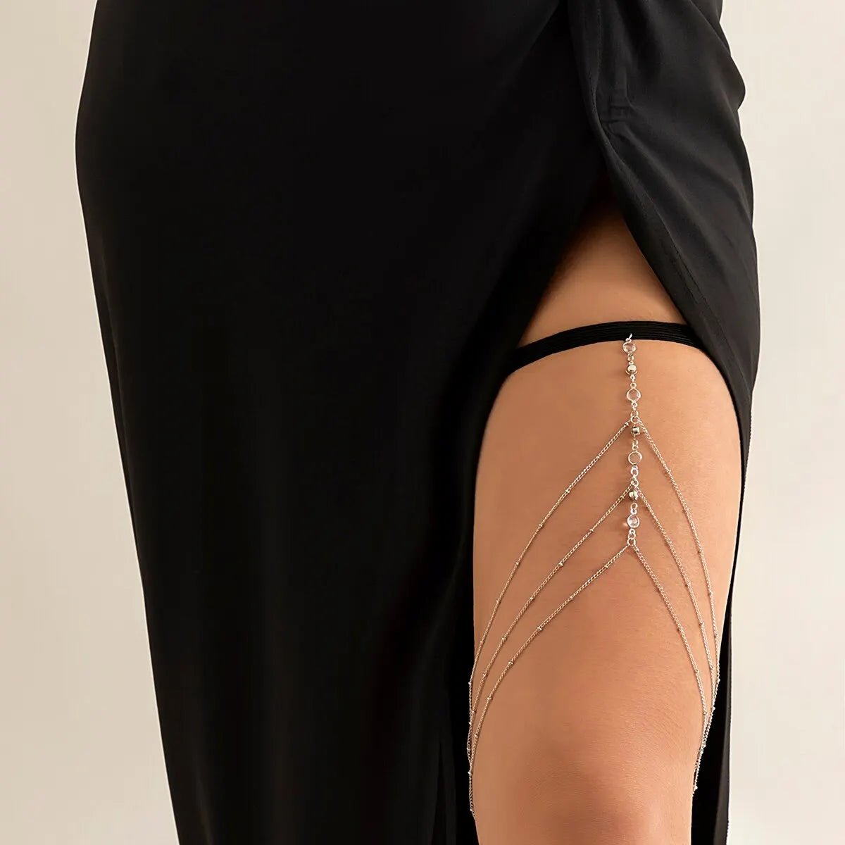 Boho Crystal Leg Chain Adjustable Body Jewelry - Smarsty