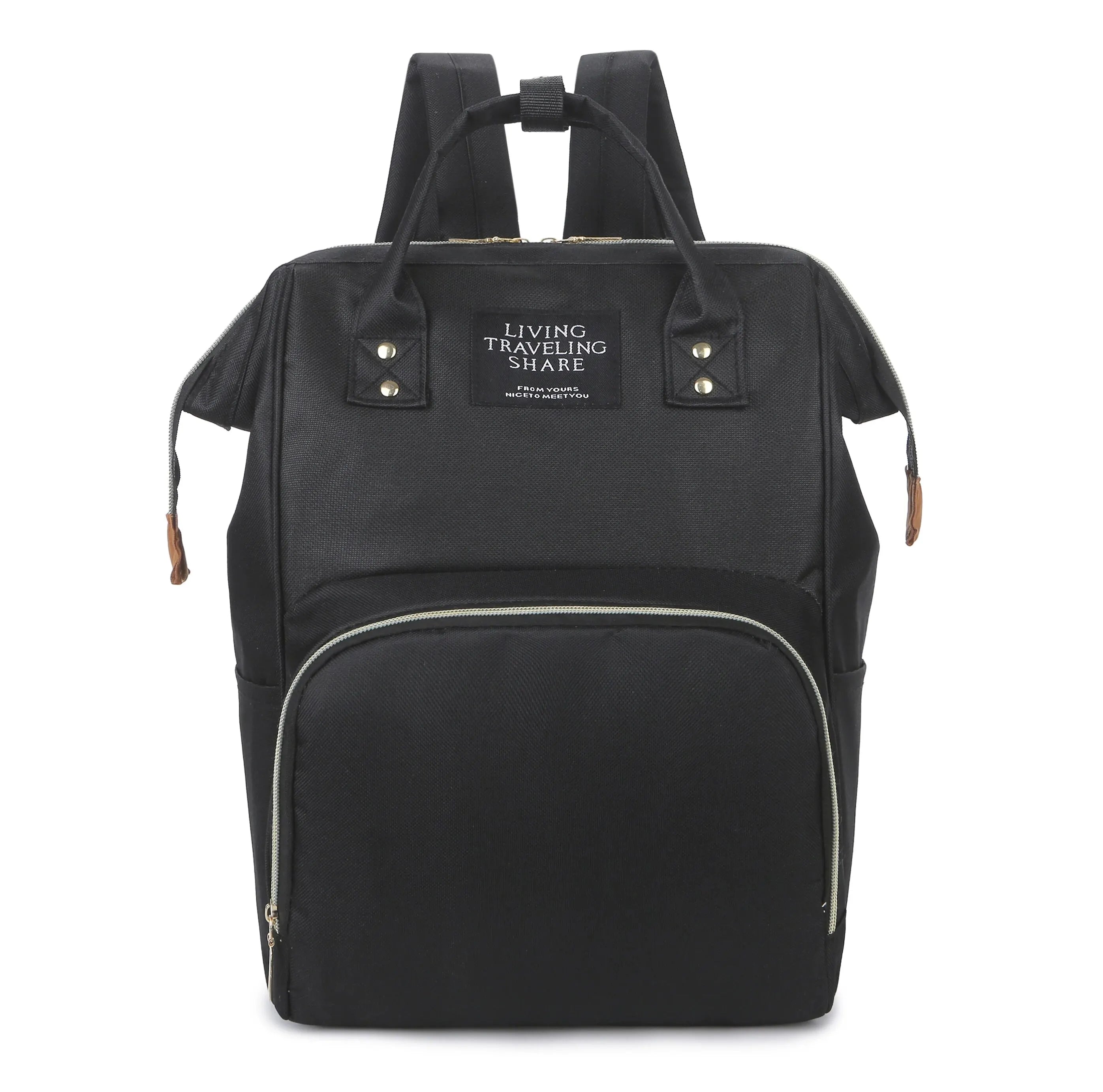 New Fashion Oxford Multi Functional Wear Resistant Insulation Large Capacity Zipper Mommy Bag Backpack for Travel