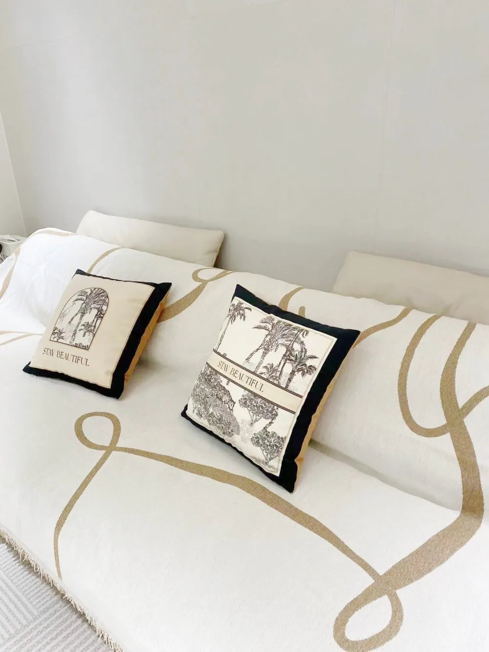 Black Chenille Sofa Cover for Dust Protection - Smarsty