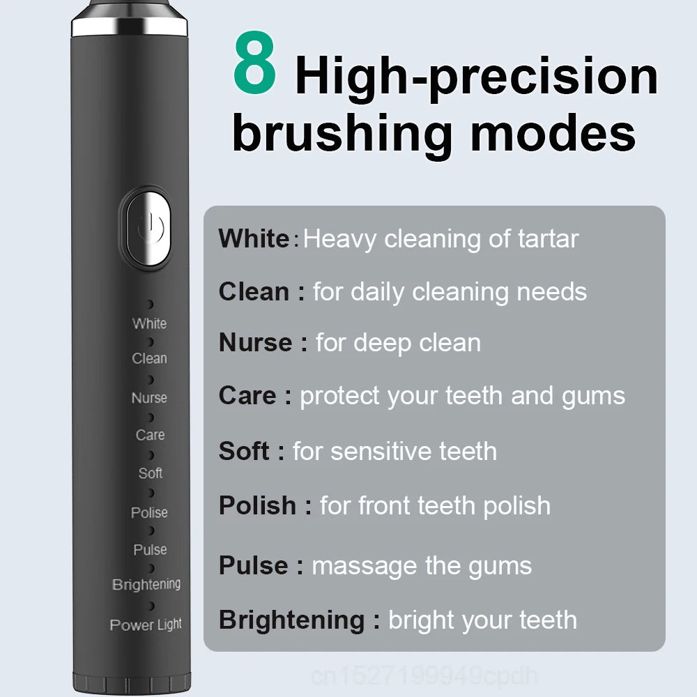 Electric Toothbrush With Sonic Vibration For Deep Cleaning - Smarsty