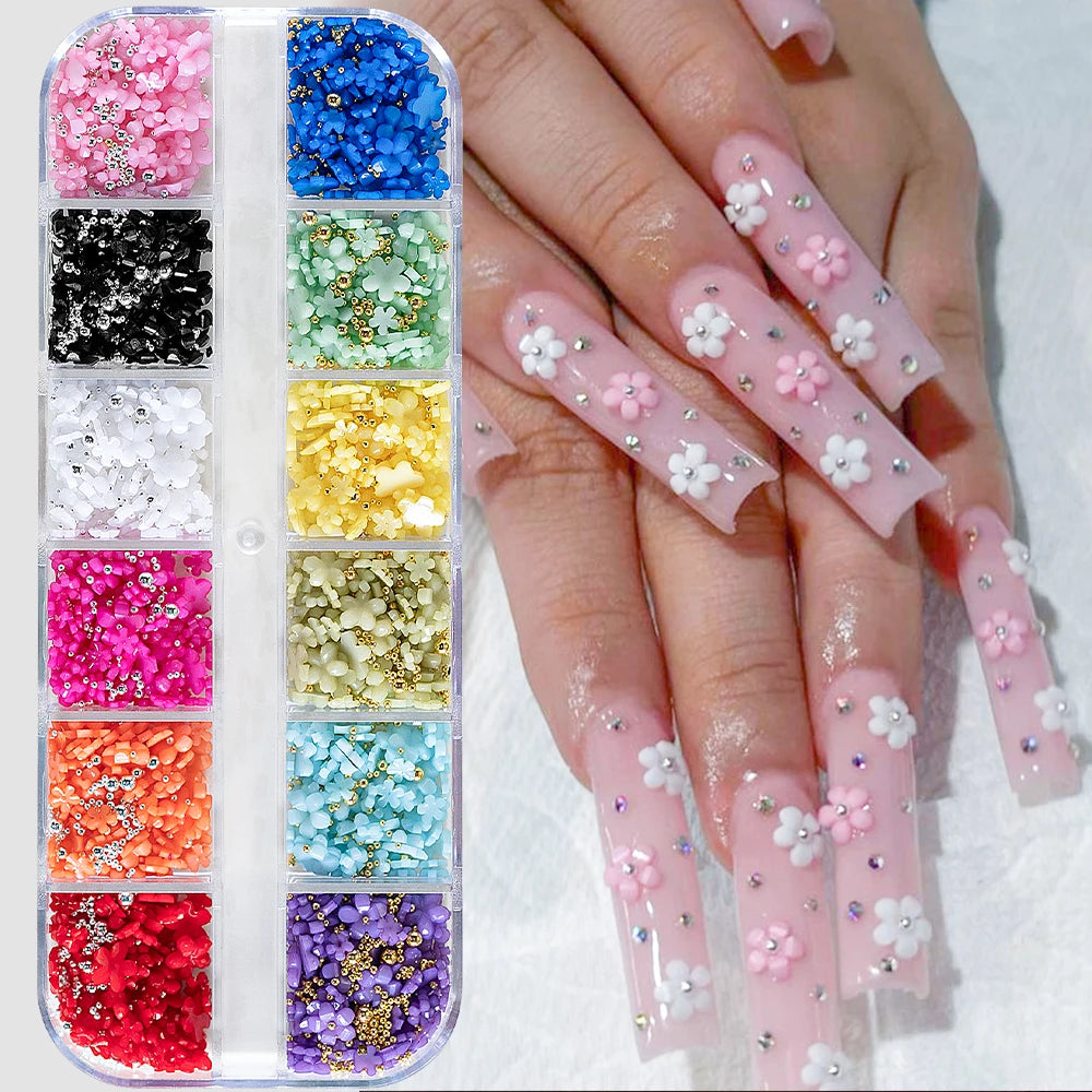 Gold Silver Caviar Bead Nail Charms for Stunning Manicures - Smarsty