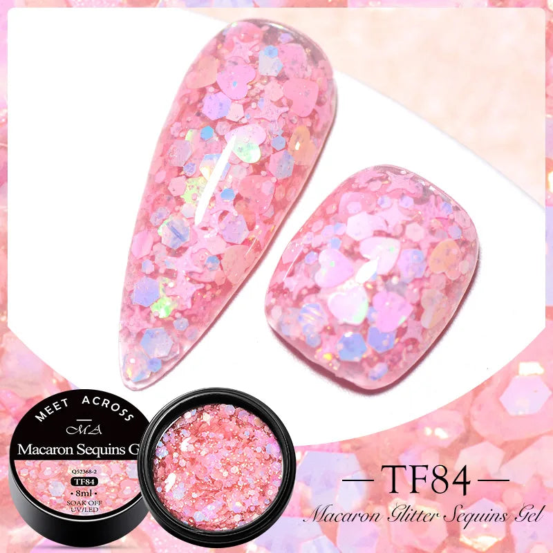 Pink Dried Flower Gel Nail Polish for Fairy Nail Art - Smarsty