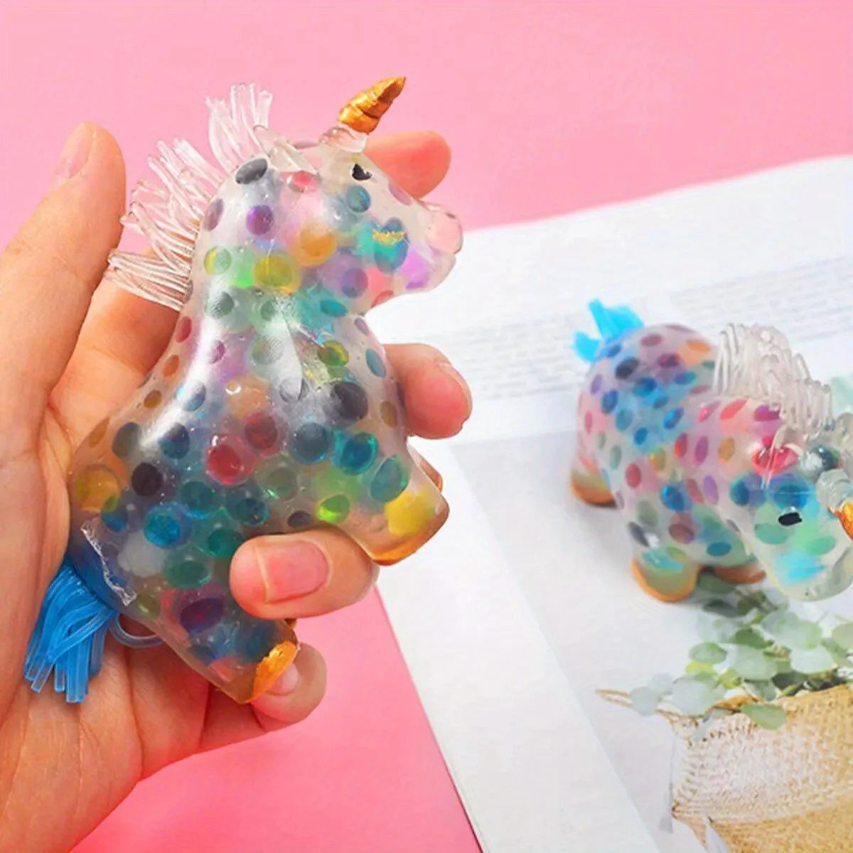Unicorn Stress Balls Toy Heal Your Mood Unicorn Squeeze Toy Stress and Anxiety Relief Unicorn Fidget Ball Toy Colorful Gel Water by Smarsty