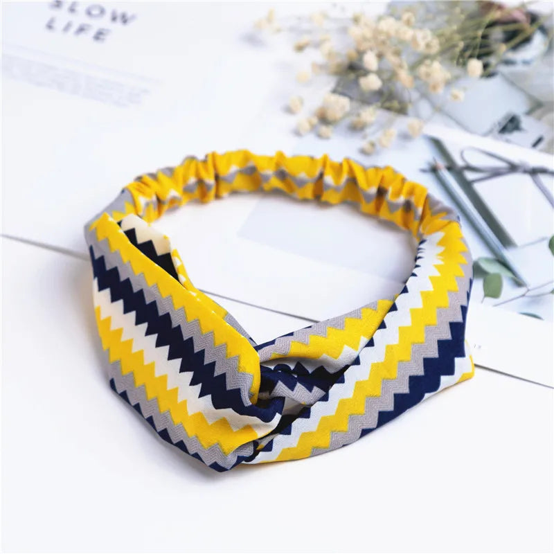 Bohemian Print Headbands For Women Vintage Turban Comfort - Smarsty