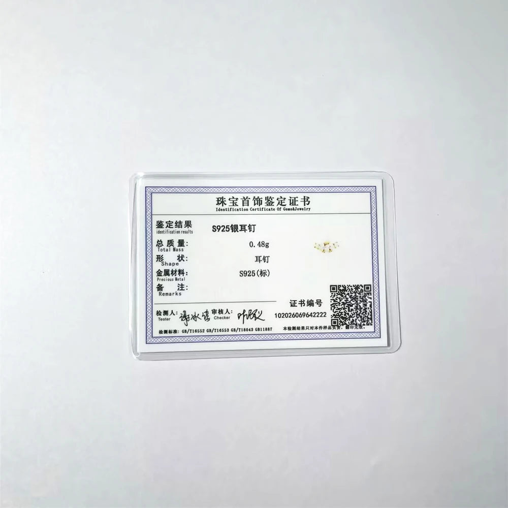 925 Silver Star Moon Zircon Stud Earrings Hypoallergenic - Smarsty