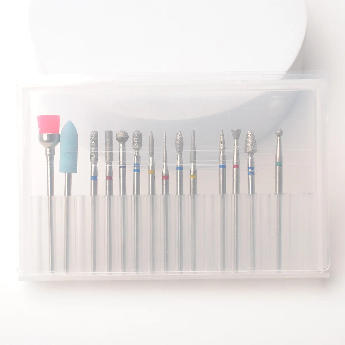 14pcs/set Nail Drill Machine Bit Nail Gel Removal Polishing Tools Pedicure Manicure Rotary Grinding Buffer Polisher - Smarsty