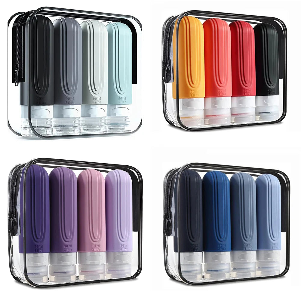 Leakproof Refillable Silicone Travel Bottles Set - Smarsty