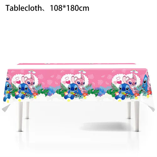Disney Lilo and Stitch Tablecloth for Kids Parties - Smarsty