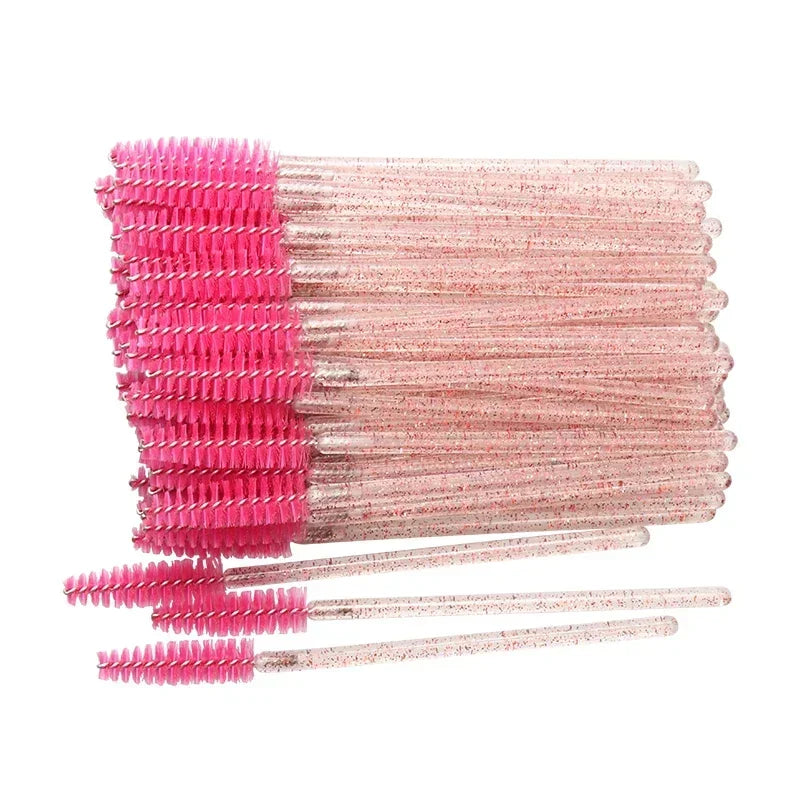 50 Pcs Disposable Eyelash Brushes for Perfect Makeup - Smarsty