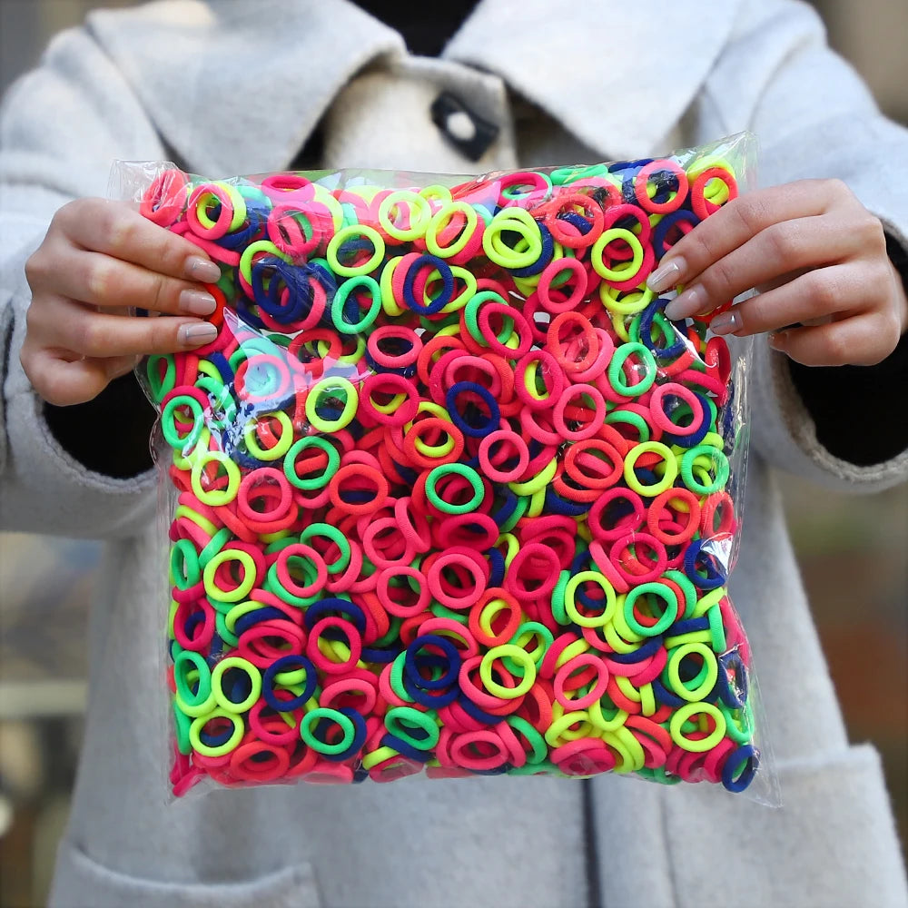 Colorful Nylon Elastic Hair Ties For Kids Gentle Hold - Smarsty
