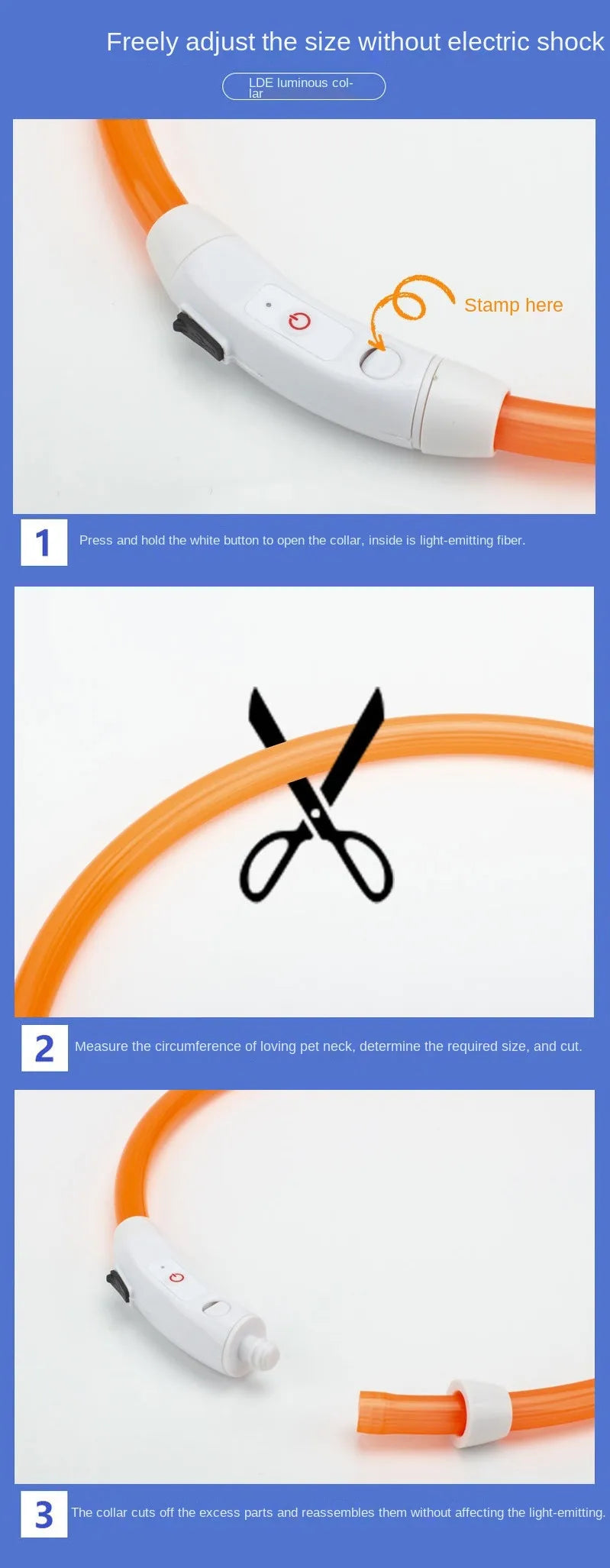 LED USB Dog Collar for Night Safety and Visibility - Smarsty