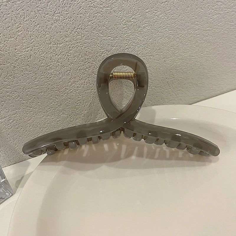 13cm Large Hair Clip For Thick Hair Strong Hold Transparent - Smarsty