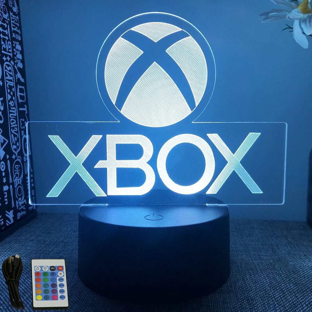 Neon Gamer 3D LED Night Light for Gaming Room - Smarsty