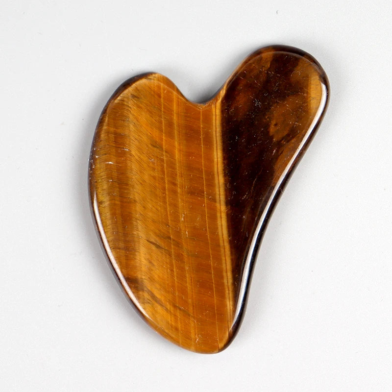 Rose Quartz Gua Sha Facial Massage Tool for Lifting and Firming - Smarsty