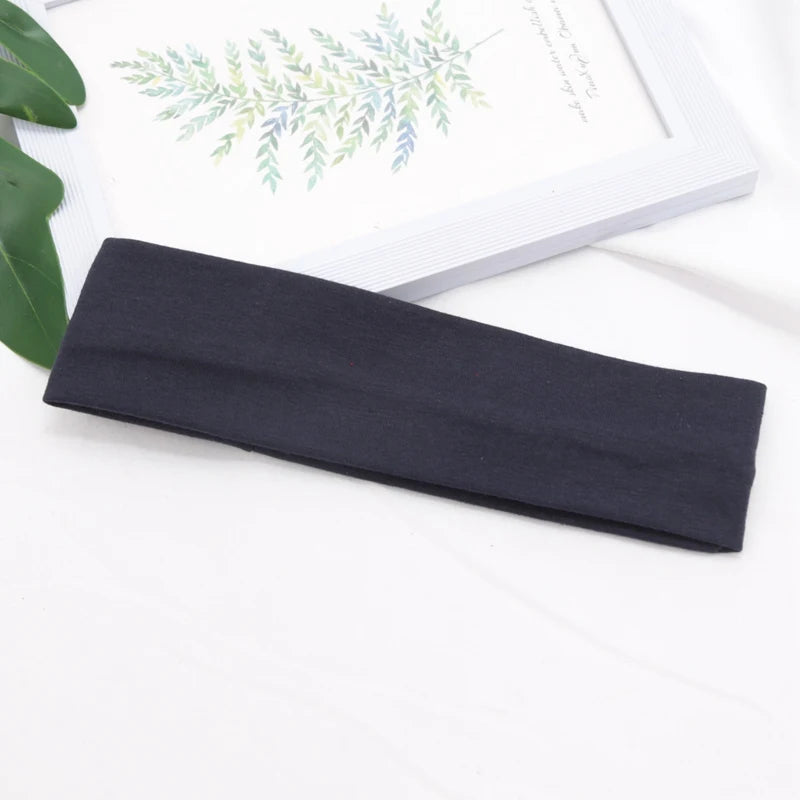 Cotton Stretch Headband For Women Men Comfortable Workout - Smarsty