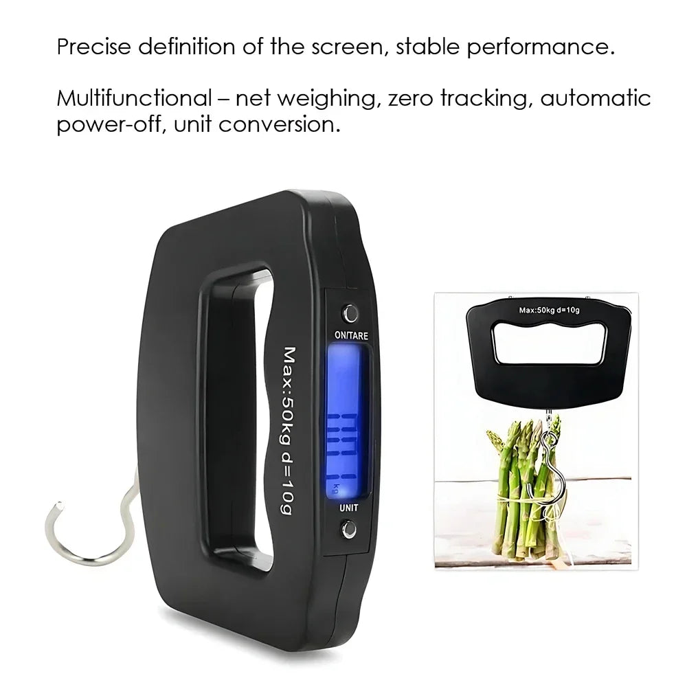Digital Luggage Scale with Backlit Display for Travel - Smarsty