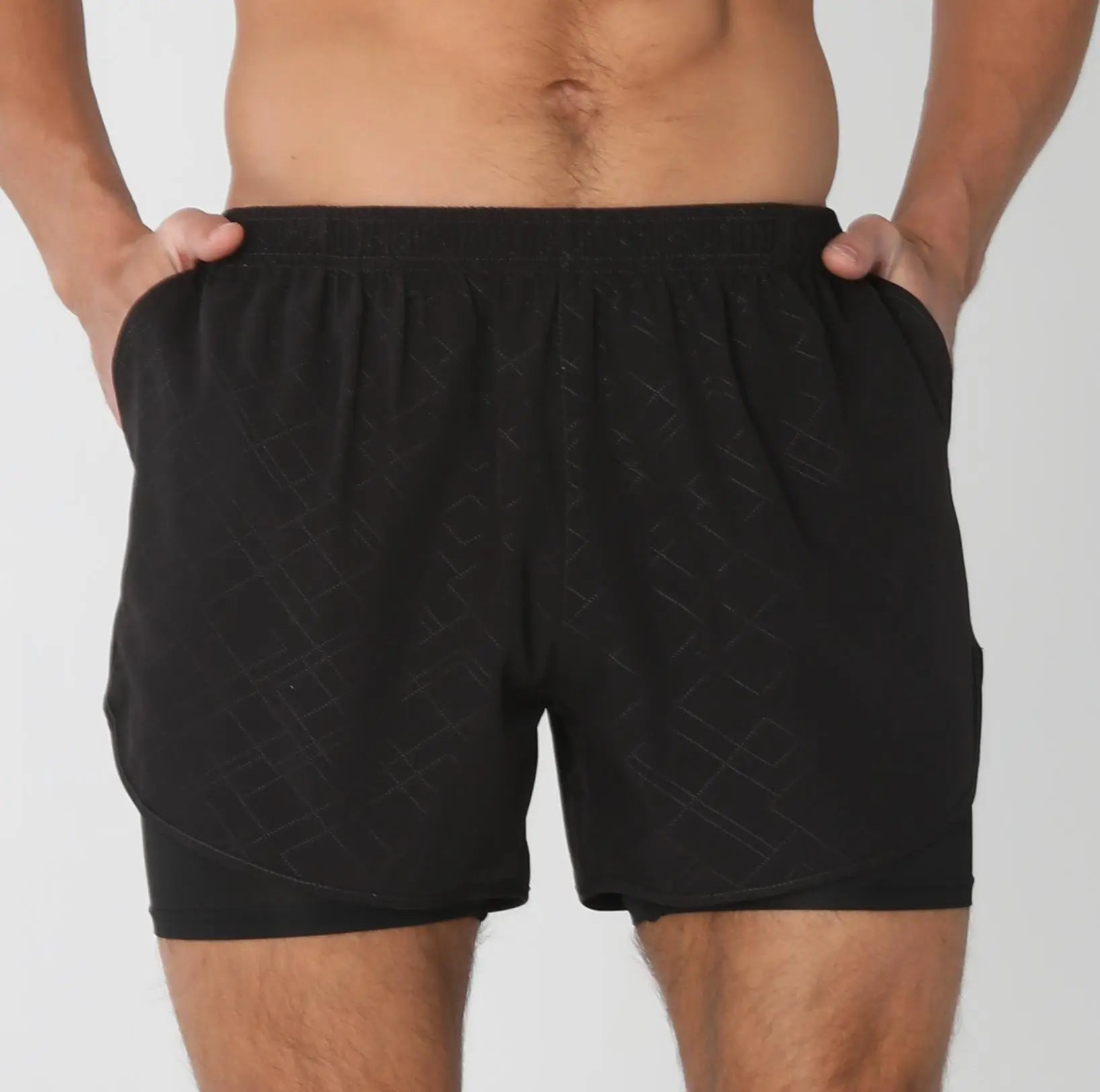 Gym Shorts Men Running Shorts with Liner Pockets Towel Loop Quick Dry Lightweight Workout Men's Breathable Athletic Sport Shorts - Smarsty