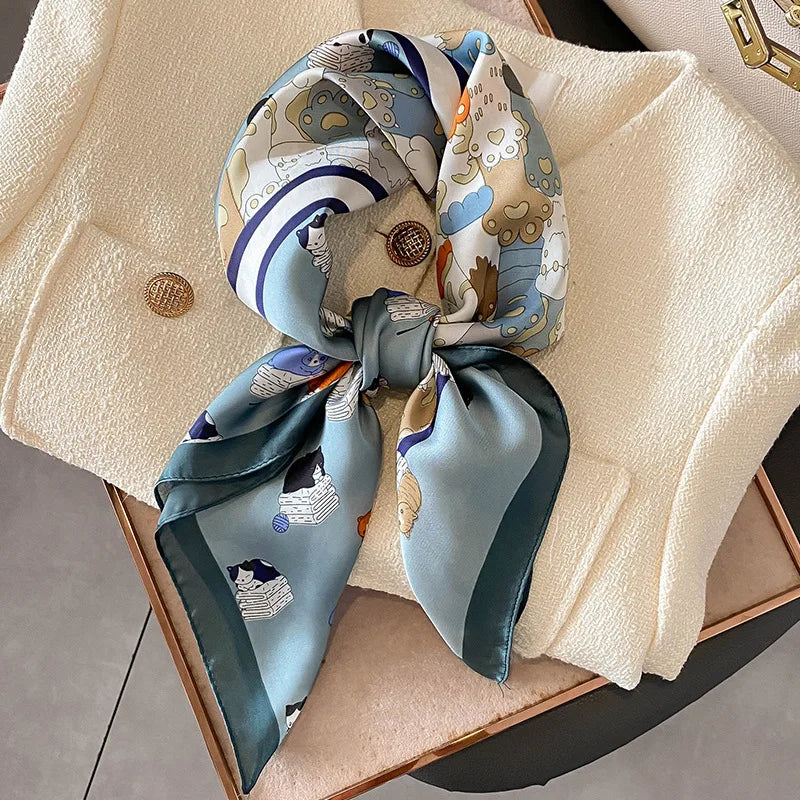 Luxury Silk Horse Print Scarf for Women - Smarsty