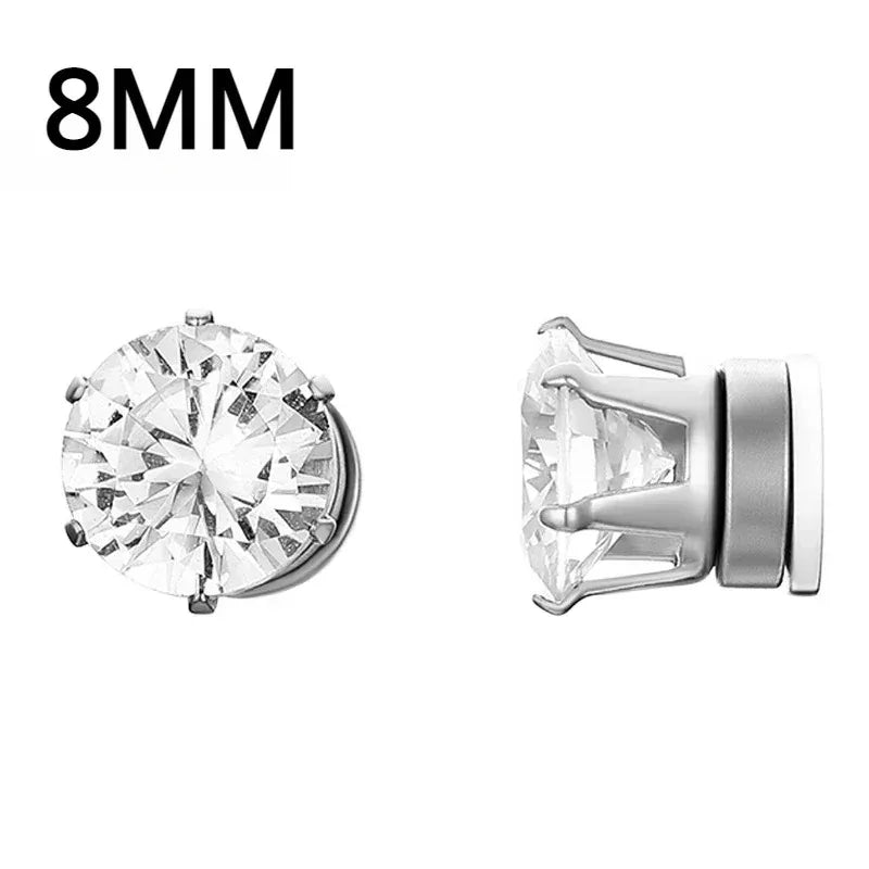 Crystal Strong Magnetic Clip Earrings Non Piercing - Smarsty