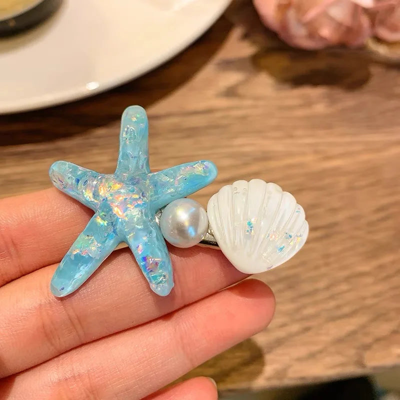Elegant Starfish Hair Clips for Summer Beach Style - Smarsty