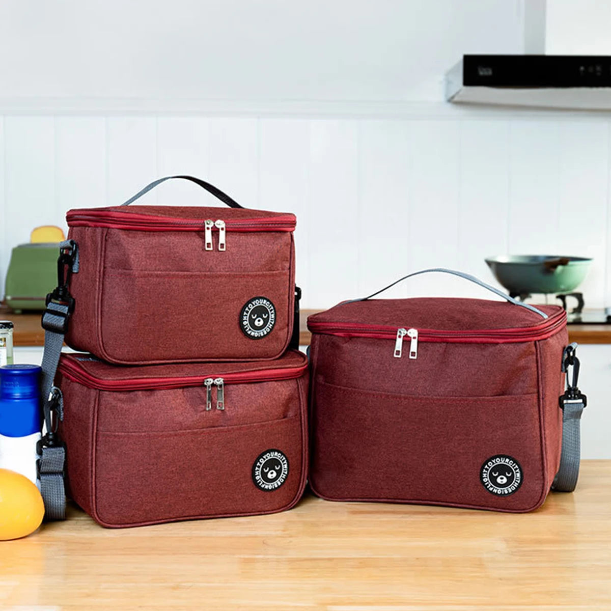 Insulated Lunch Bag With Shoulder Strap Waterproof Design - Smarsty