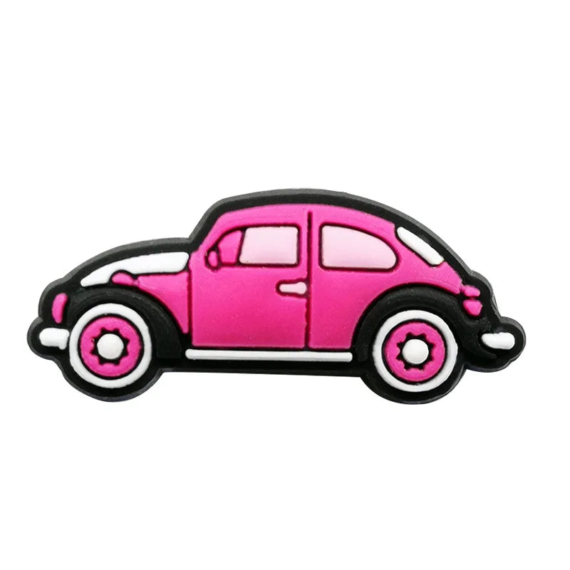 1-20pcs Car Shoe Charms Cool Vehicle Shoe Accessories Cartoon Decorations Pins for Men Boys Kids DIY Clog Buckle Garden Sandal