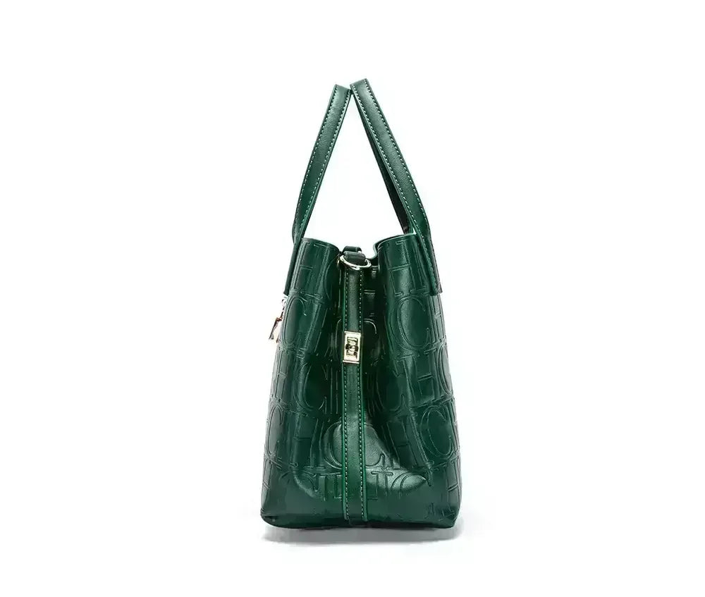 Large Capacity Handbag With Lock Design Luxury Crossbody - Smarsty