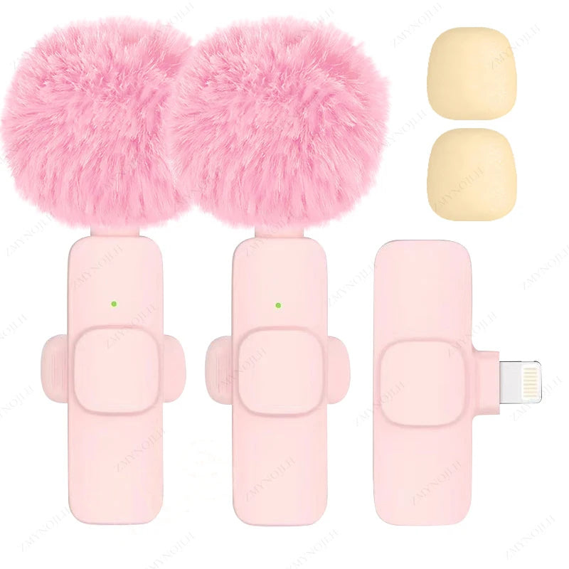 Wireless Lavalier Microphone for iPhone Android Audio Recording - Smarsty