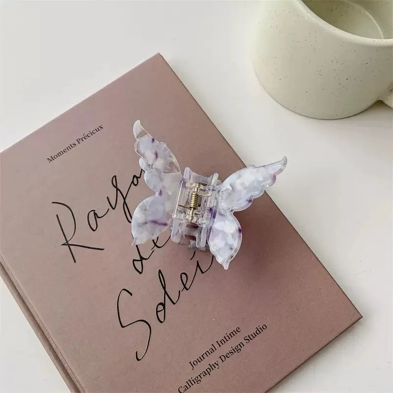 Three Dimensional Butterfly Acetate Hair Clip Lightweight - Smarsty