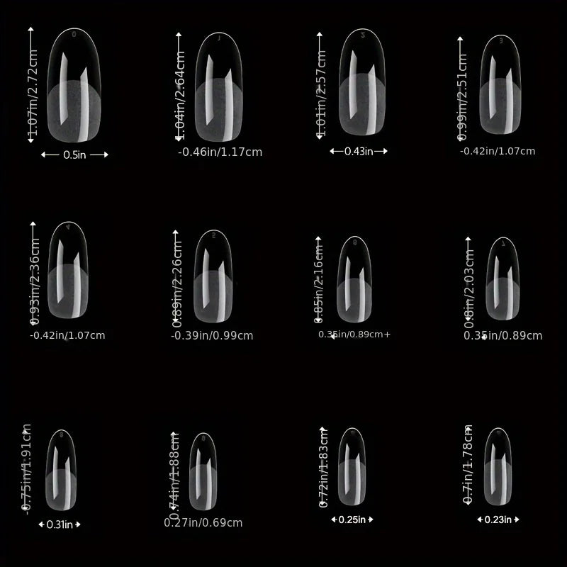 120Pcs Full Cover French Press On Nail Tips - Smarsty