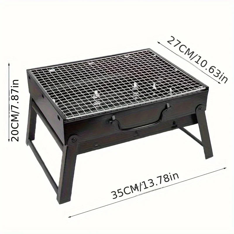 Portable Stainless Steel BBQ Grill Kit for Outdoor Cooking - Smarsty