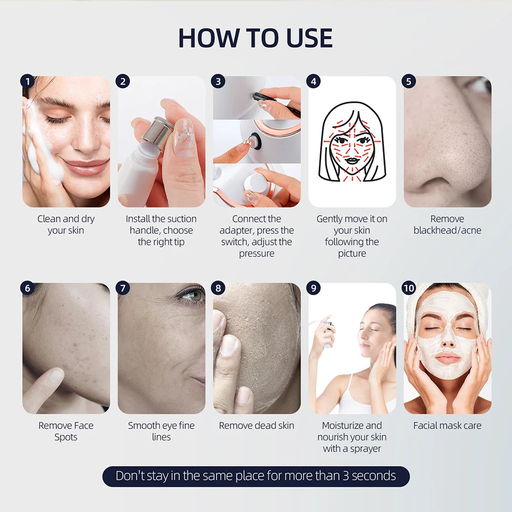 Professional Diamond Microdermabrasion Machine for Home Use - Smarsty