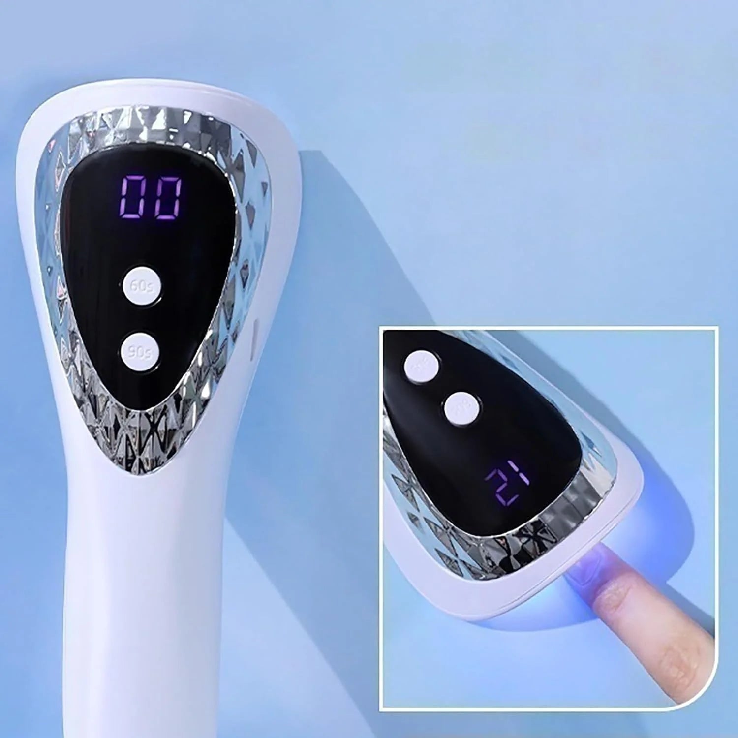 Handheld UV LED Nail Dryer Mini Rechargeable Lamp - Smarsty