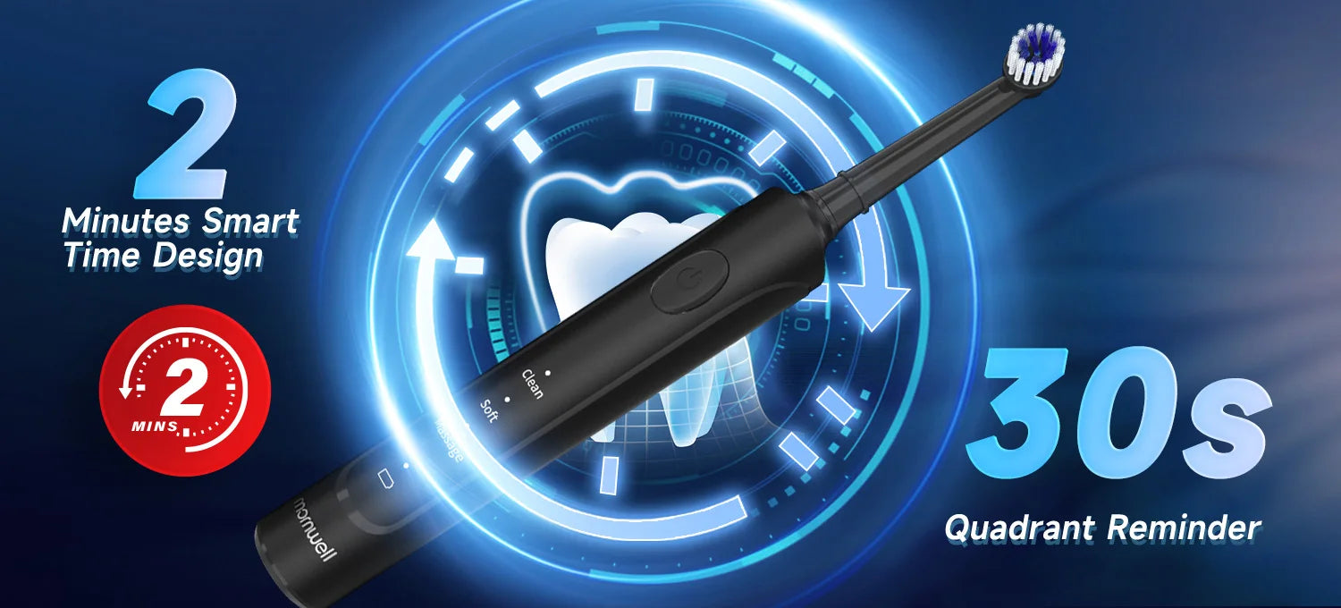 Rechargeable Sonic Electric Toothbrush with Deep Cleaning Modes - Smarsty