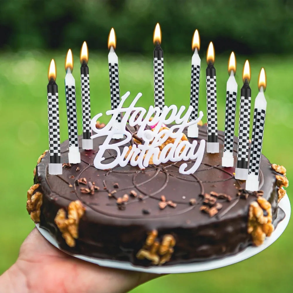 6/12/48pcs/1case Birthday Candles Spiral Cake Candles Long Thin Cake Candles For Wedding Party And Cake Decoration - Smarsty