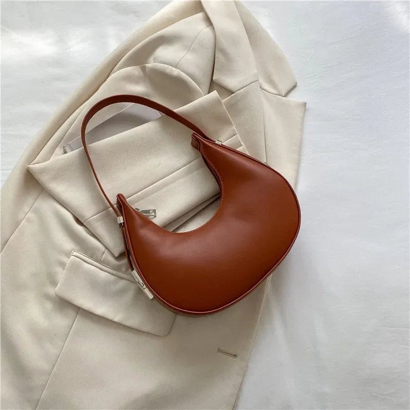 Luxury PU Leather Hobo Bag For Women With Zipper Closure - Smarsty