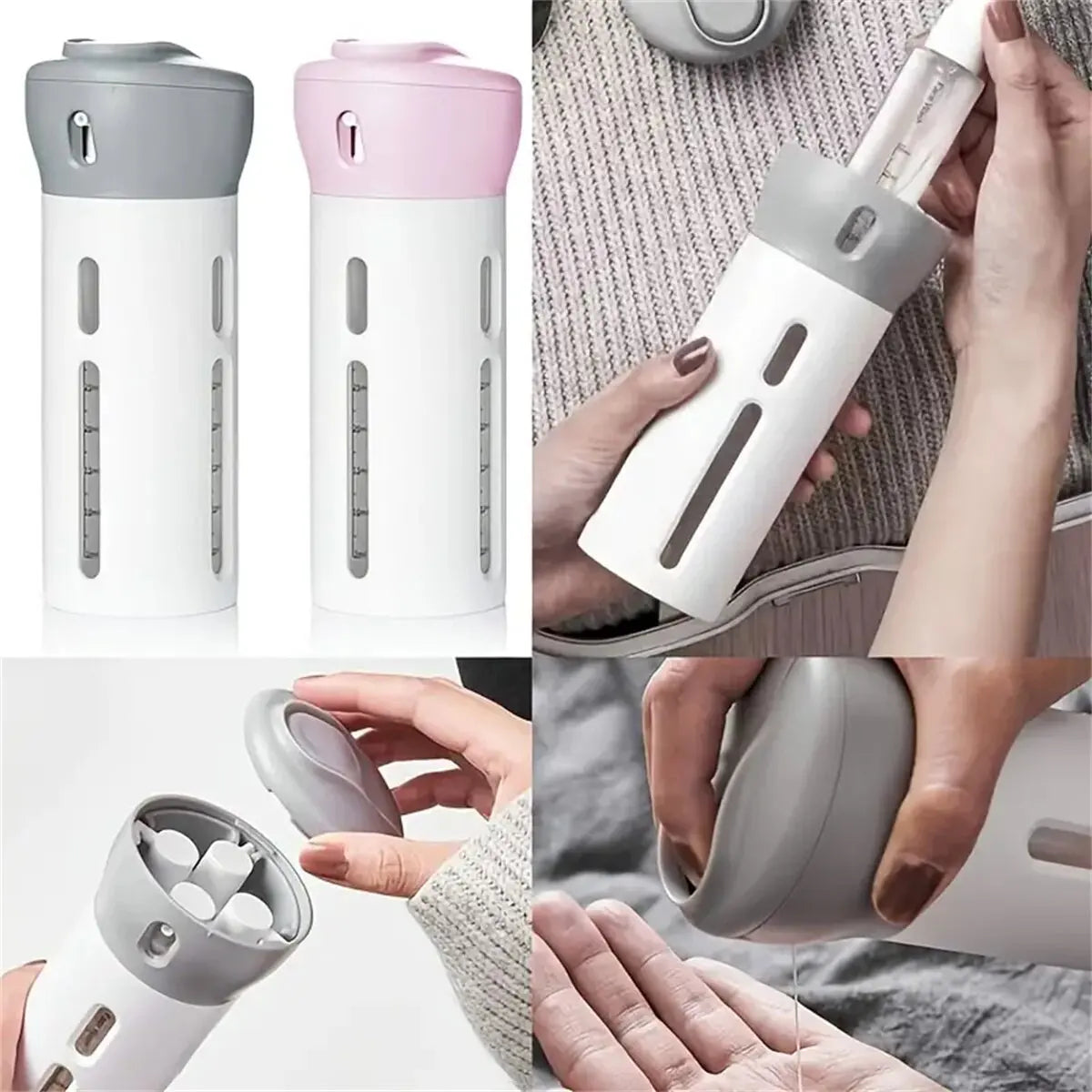 Portable 4 In 1 Leakproof Travel Liquid Dispenser - Smarsty