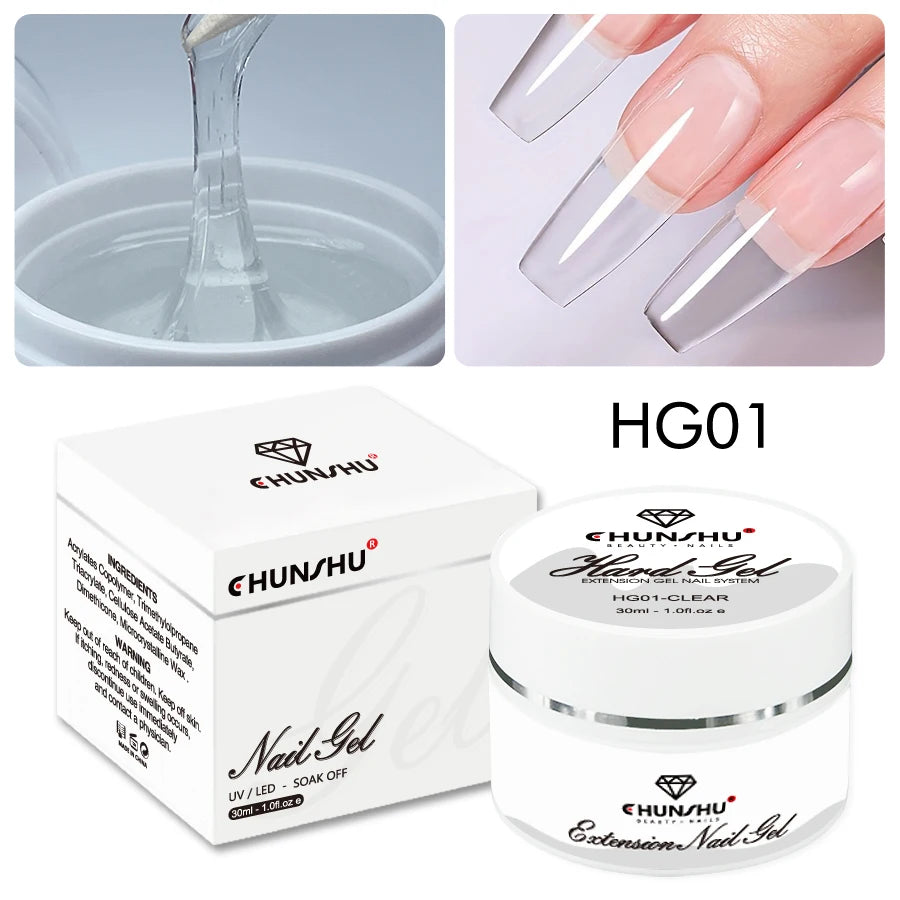 Milky White Builder Gel For Nail Extensions 30ML Self Leveling Formula - Smarsty
