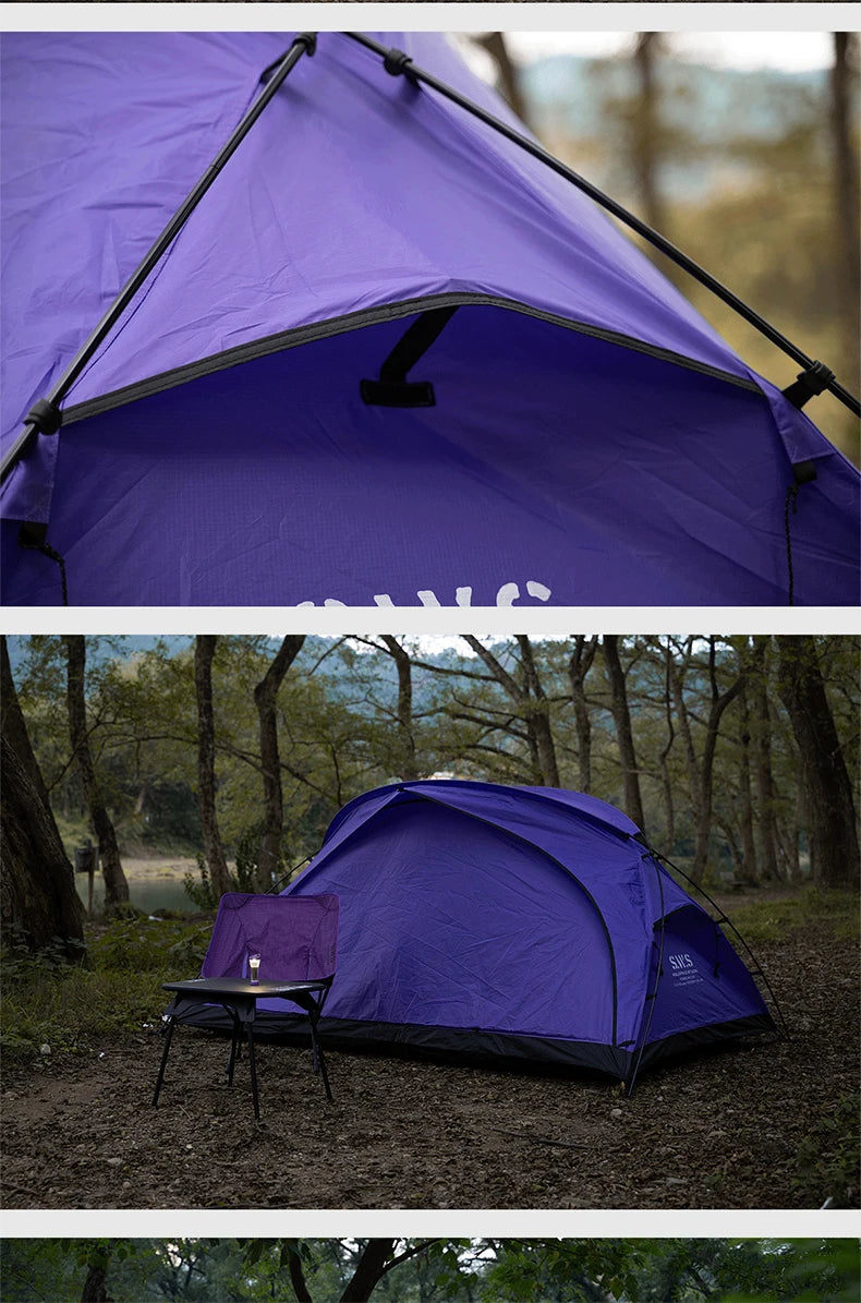 WELLHIKE Outdoor Portable Tent Single and Double Field Park Camping Equipment Rain and Sun Thickened Three Sseason Tent by Smarsty