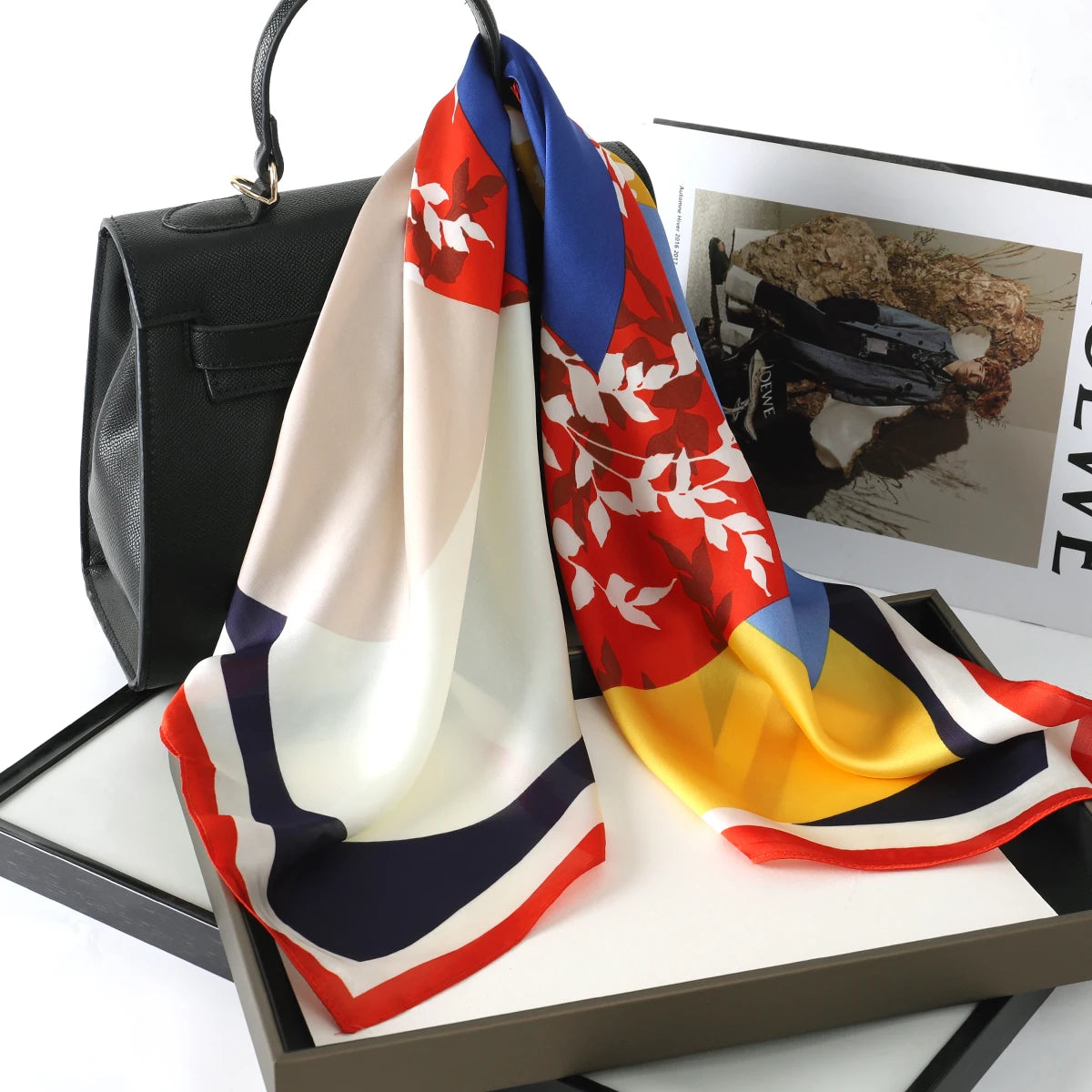 Luxury Silk Satin Scarf for Women with Sun Protection - Smarsty