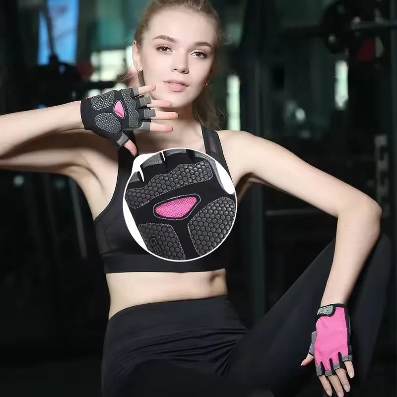 Breathable Anti Slip Half Finger Cycling Gloves for Men and Women - Smarsty