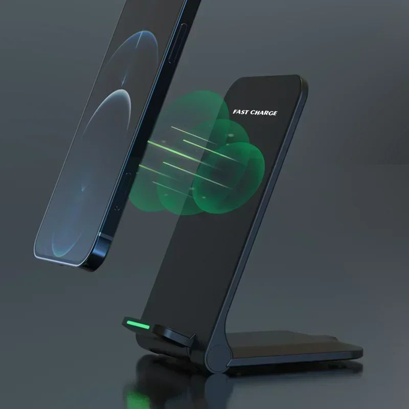 Foldable Wireless Charging Station Desktop Stand For Phones - Smarsty